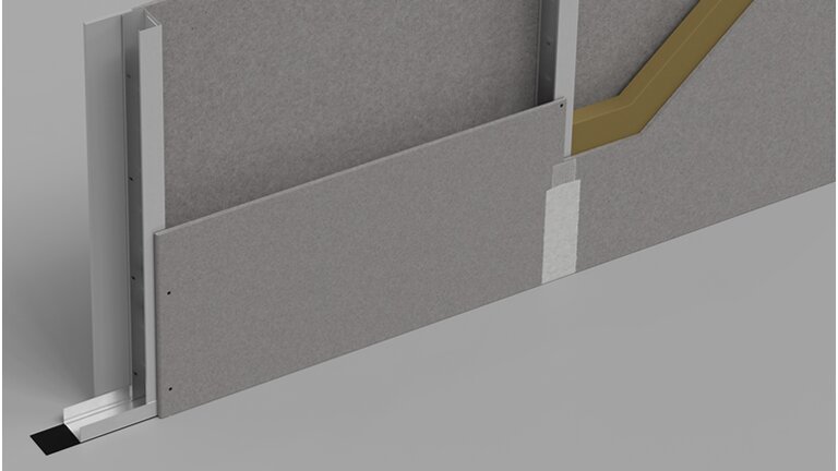 Wandverkleidung Ecke Detailansicht.